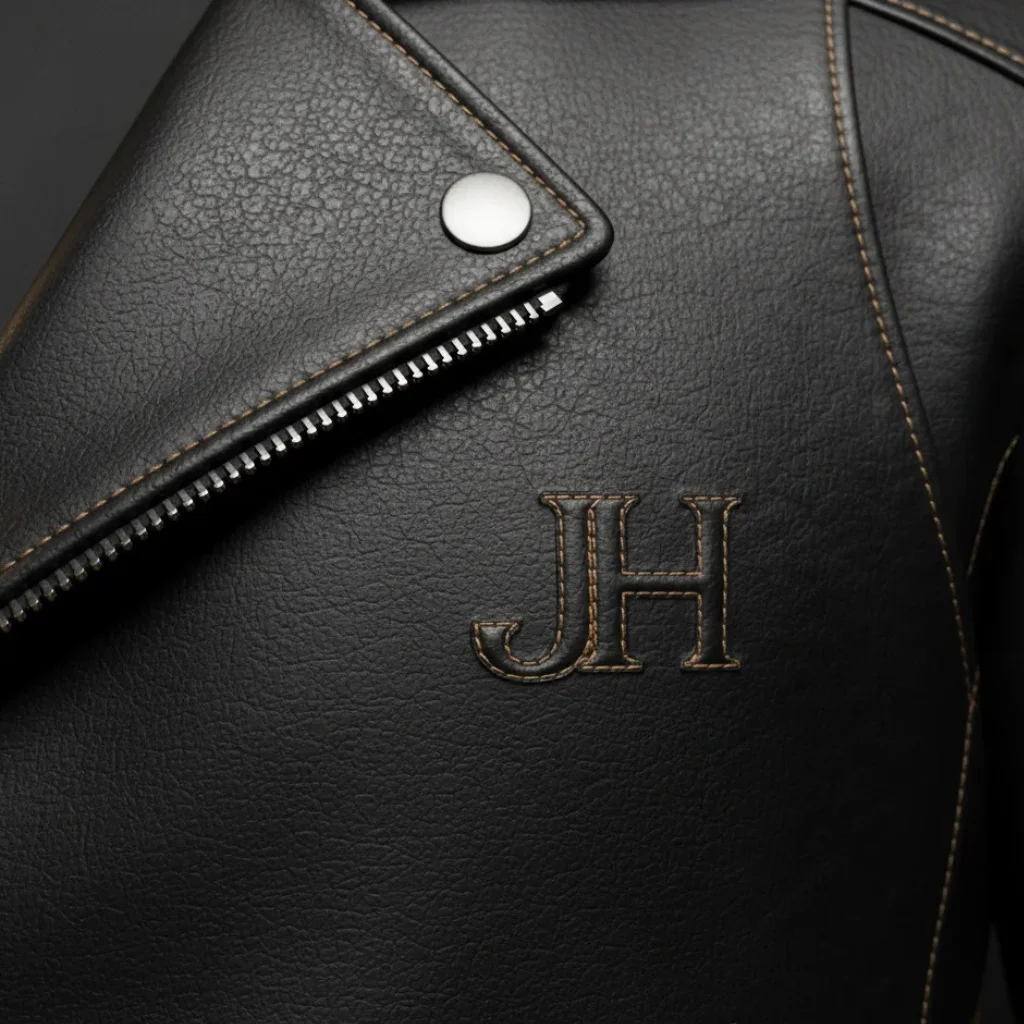 JH Noir Leather Jacket (Black) - Image 4
